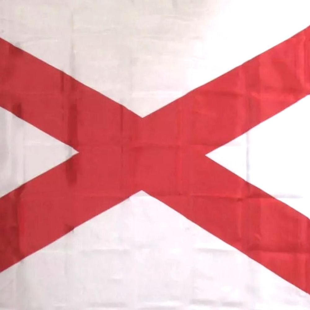 U.S. State Flag, Alabama Flag, 3' x 5' Poly Flag / Banner, 100D Flag Material